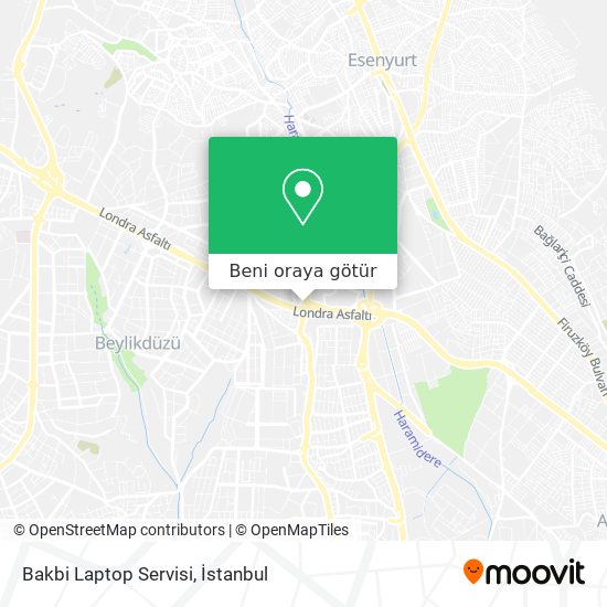 Bakbi Laptop Servisi harita