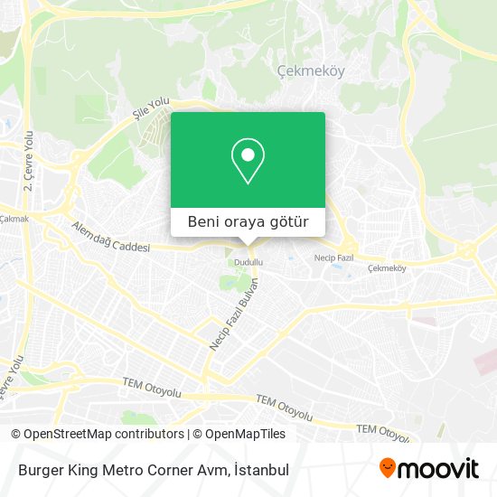 Burger King Metro Corner Avm harita