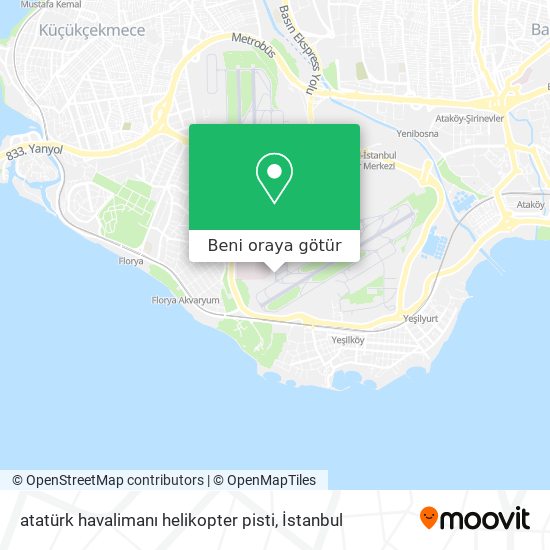 atatürk havalimanı helikopter pisti harita