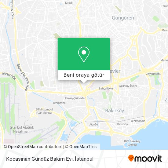 Kocasinan Gündüz Bakım Evi harita