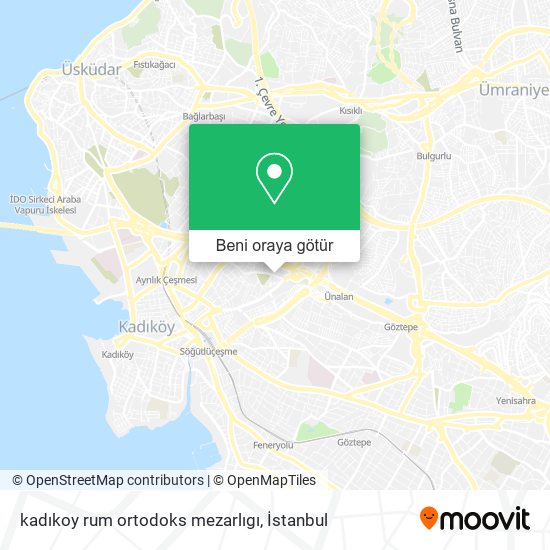 kadıkoy rum ortodoks mezarlıgı harita