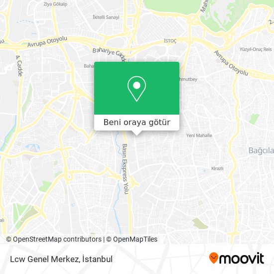 Lcw Genel Merkez harita