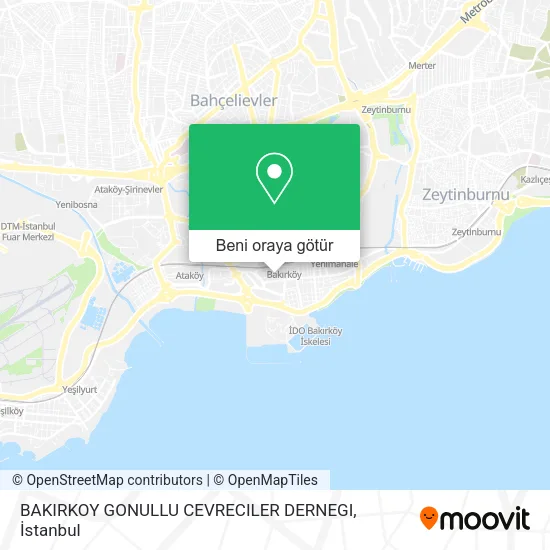 BAKIRKOY GONULLU CEVRECILER DERNEGI harita