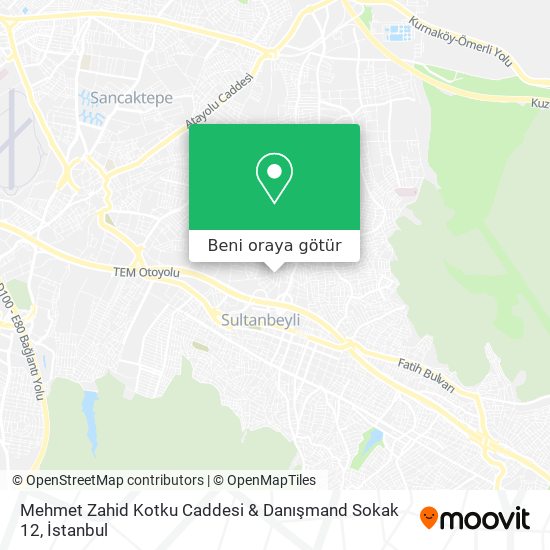 Mehmet Zahid Kotku Caddesi & Danışmand Sokak 12 harita