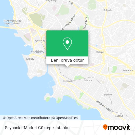 Seyhanlar Market Göztepe harita