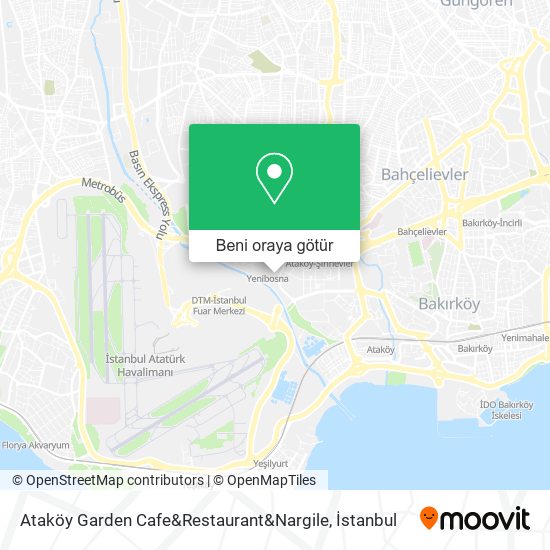 Ataköy Garden Cafe&Restaurant&Nargile harita