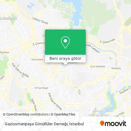 Gaziosmanpaşa Gönüllüler Derneği harita