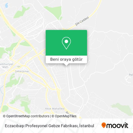 Eczacıbaşı Profesyonel Gebze Fabrikası harita