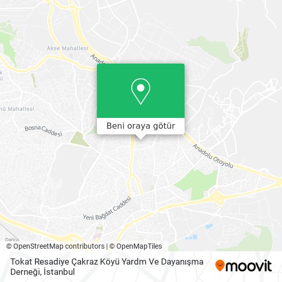 Tokat Resadiye Çakraz Köyü Yardm Ve Dayanışma Derneği harita