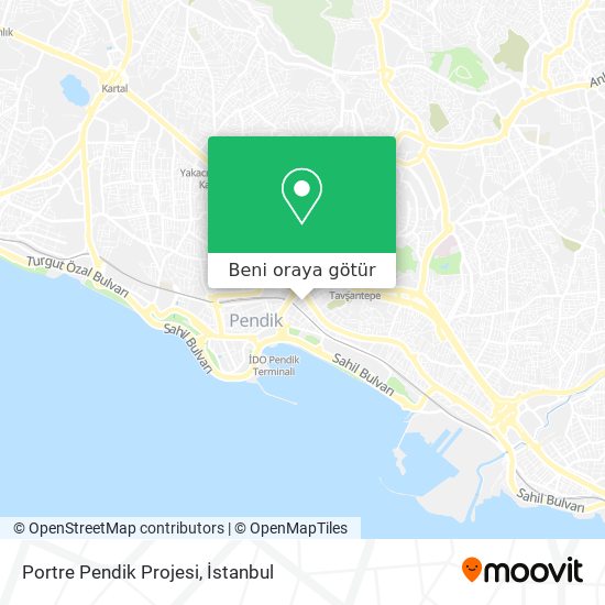 Portre Pendik Projesi harita