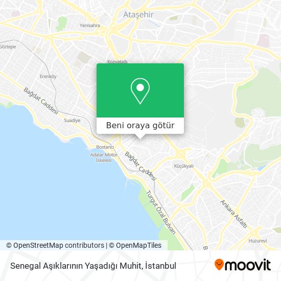 Senegal Aşıklarının Yaşadığı Muhit harita