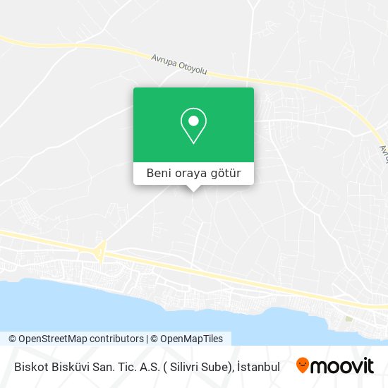 Biskot Bisküvi San. Tic. A.S. ( Silivri Sube) harita