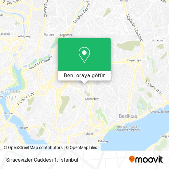 Sıracevizler Caddesi 1 harita