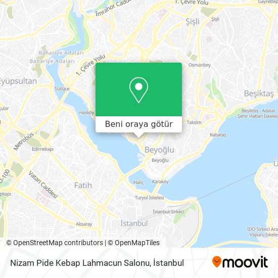 Nizam Pide Kebap Lahmacun Salonu harita