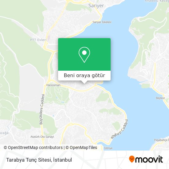 Tarabya Tunç Sitesi harita