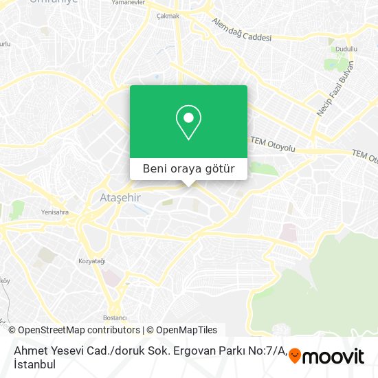 Ahmet Yesevi Cad. / doruk Sok. Ergovan Parkı No:7 / A harita
