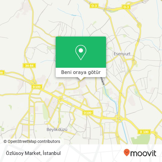 Özlüsoy Market harita