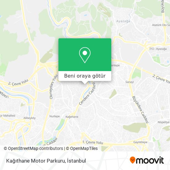 Kağıthane Motor Parkuru harita