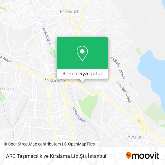 ARD Taşımacılık ve Kiralama Ltd.Şti harita