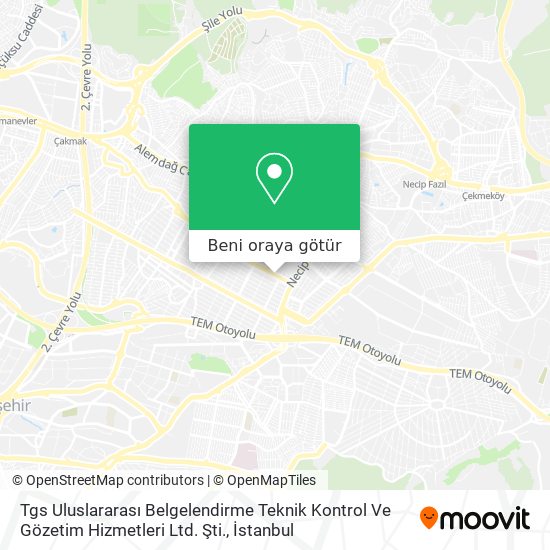 Tgs Uluslararası Belgelendirme Teknik Kontrol Ve Gözetim Hizmetleri Ltd. Şti. harita
