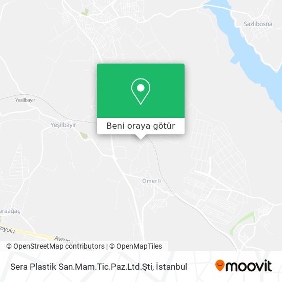 Sera Plastik San.Mam.Tic.Paz.Ltd.Şti harita