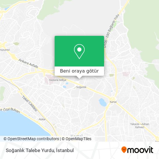 Soğanlık Talebe Yurdu harita