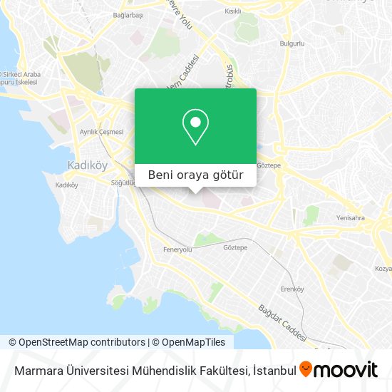Marmara Üniversitesi Mühendislik Fakültesi harita