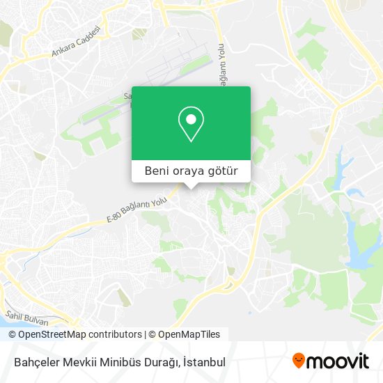 Bahçeler Mevkii Minibüs Durağı harita