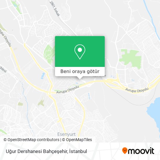 Uğur Dershanesi Bahçeşehir harita