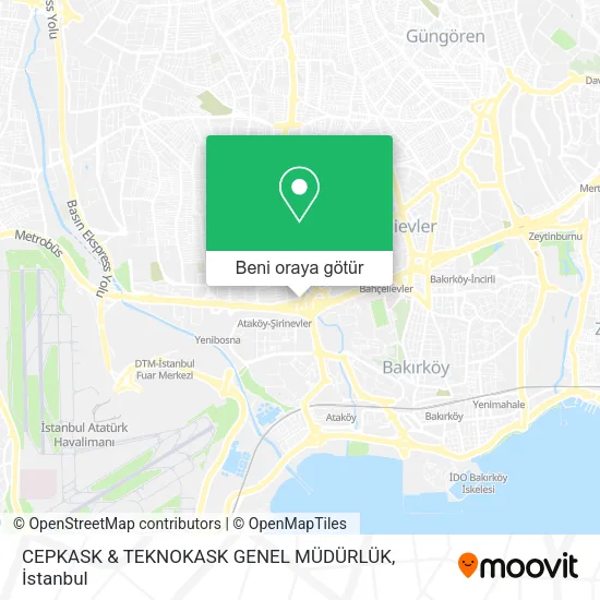 CEPKASK & TEKNOKASK GENEL MÜDÜRLÜK harita