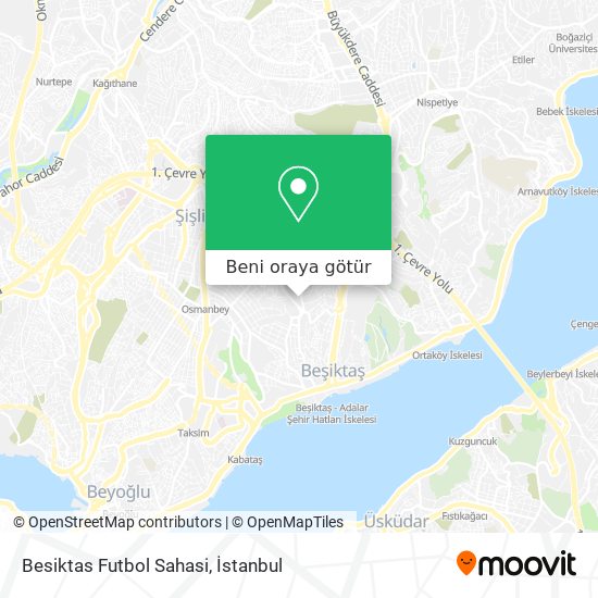 Besiktas Futbol Sahasi harita