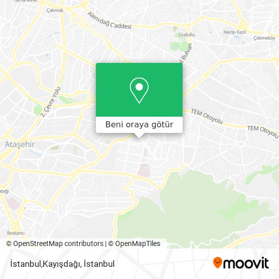 İstanbul,Kayışdağı harita