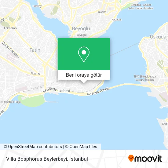 Villa Bosphorus Beylerbeyi harita