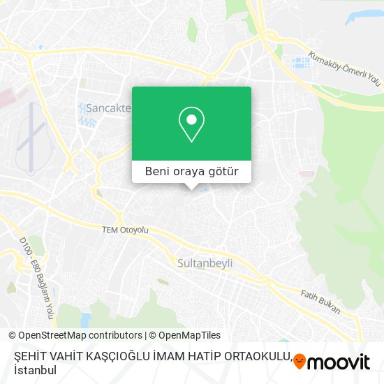 ŞEHİT VAHİT KAŞÇIOĞLU İMAM HATİP ORTAOKULU harita