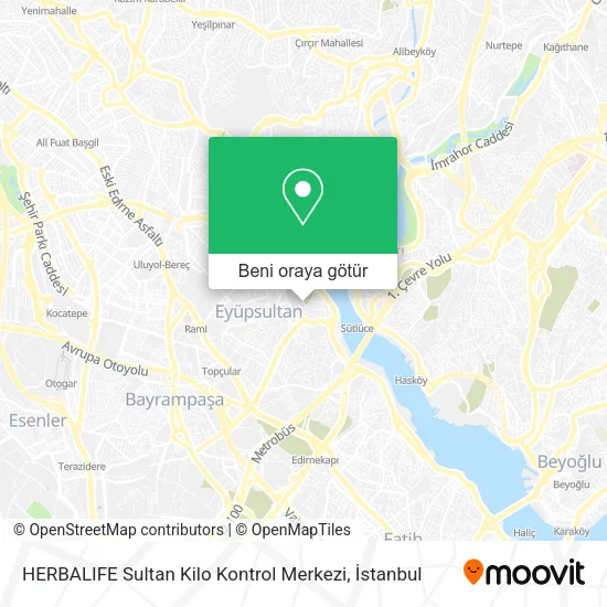 HERBALIFE Sultan Kilo Kontrol Merkezi harita