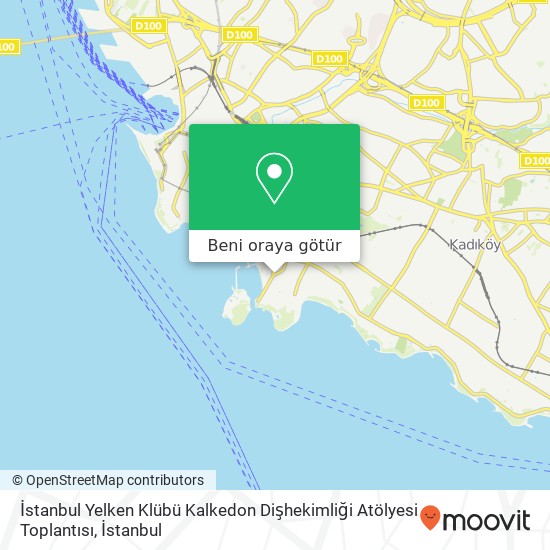 İstanbul Yelken Klübü Kalkedon Dişhekimliği Atölyesi Toplantısı harita