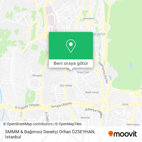 SMMM & Bağımsız Denetçi Orhan ÖZSEYHAN harita