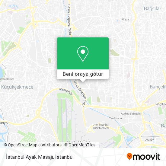 İstanbul Ayak Masajı harita