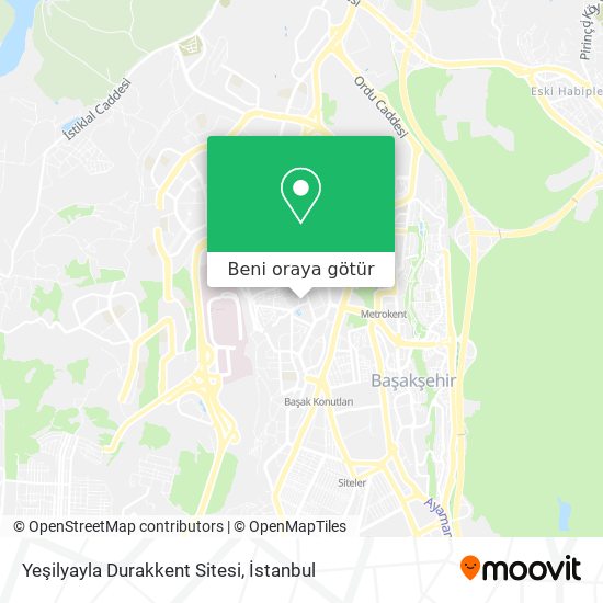 Yeşilyayla Durakkent Sitesi harita