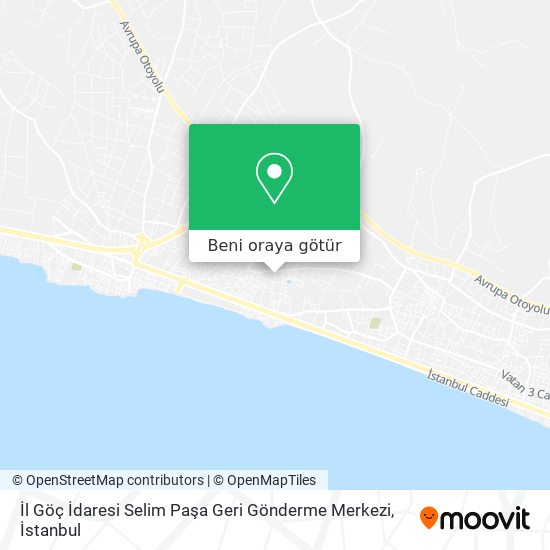 İl Göç İdaresi Selim Paşa Geri Gönderme Merkezi harita