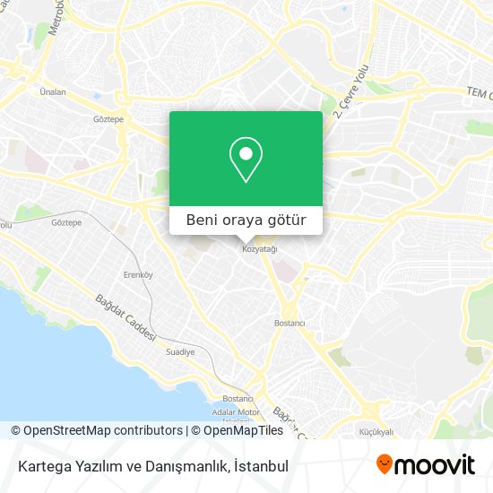 Kartega Yazılım ve Danışmanlık harita