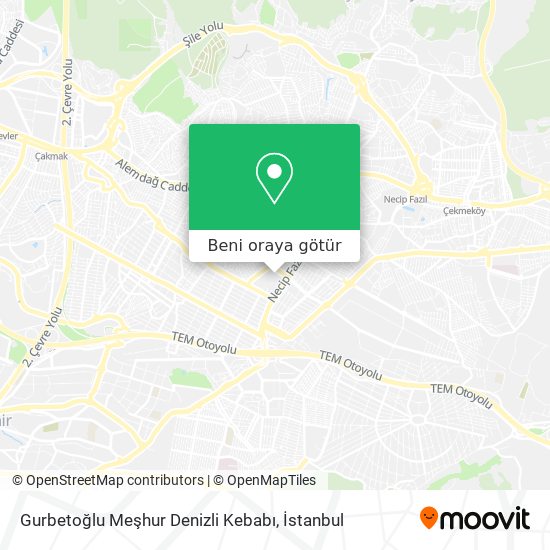 Gurbetoğlu Meşhur Denizli Kebabı harita