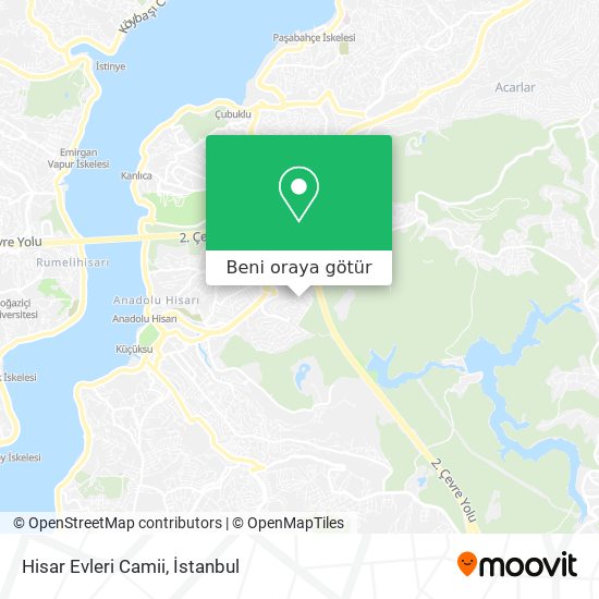 Hisar Evleri Camii harita