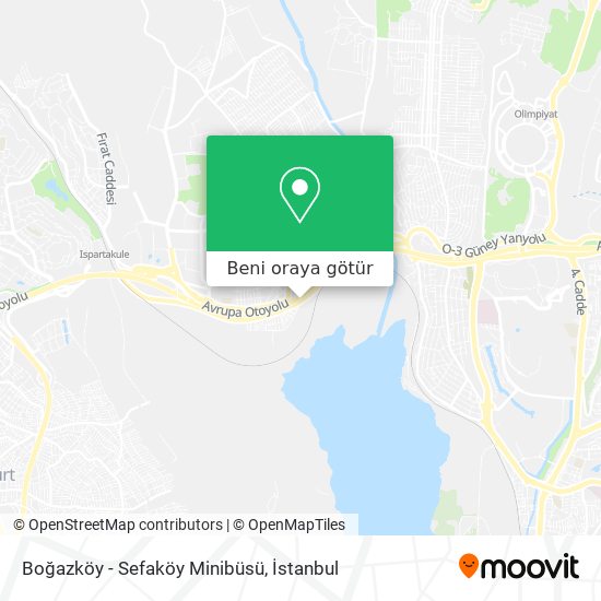 Boğazköy - Sefaköy Minibüsü harita