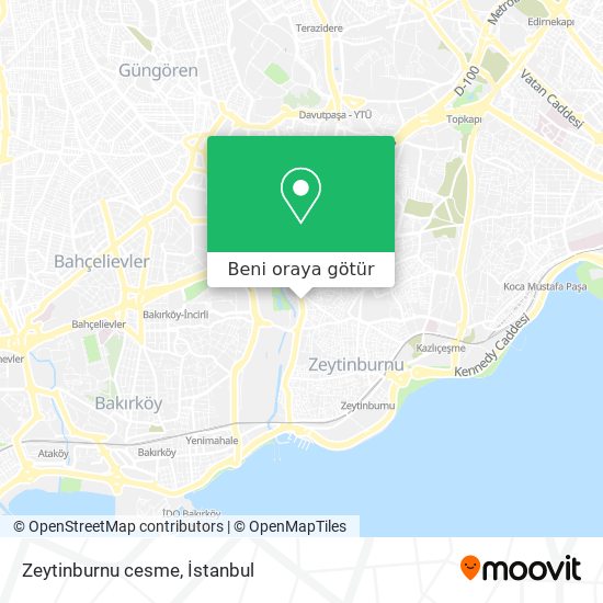 Zeytinburnu cesme harita