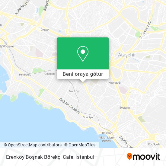 Erenköy Boşnak Börekçi Cafe harita