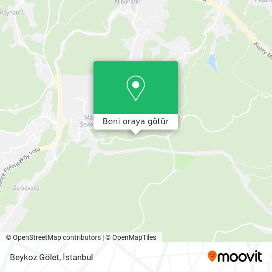 Beykoz Gölet harita
