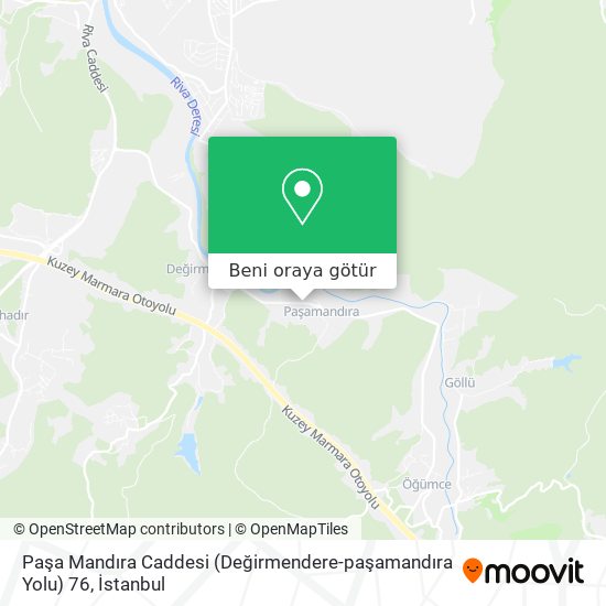 Paşa Mandıra Caddesi (Değirmendere-paşamandıra Yolu) 76 harita