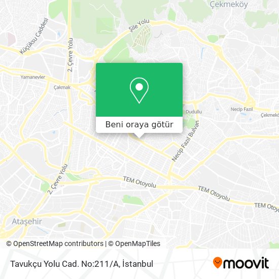 Tavukçu Yolu Cad. No:211/A harita