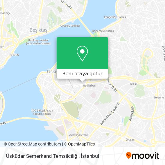 Üsküdar Semerkand Temsilciliği harita